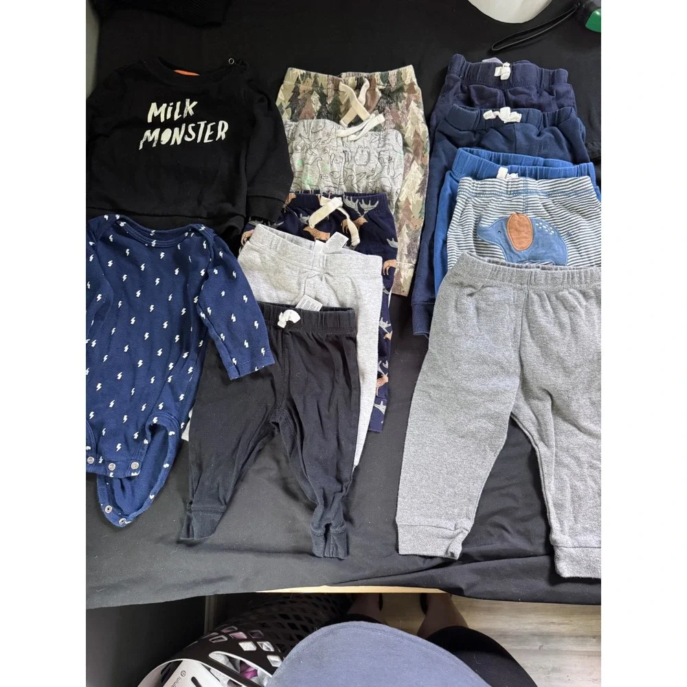 Baby Boy Clothing Bundle 6-12M Carters Baby Gap Beans 11-Piece Set Mix - Picture 2 of 15